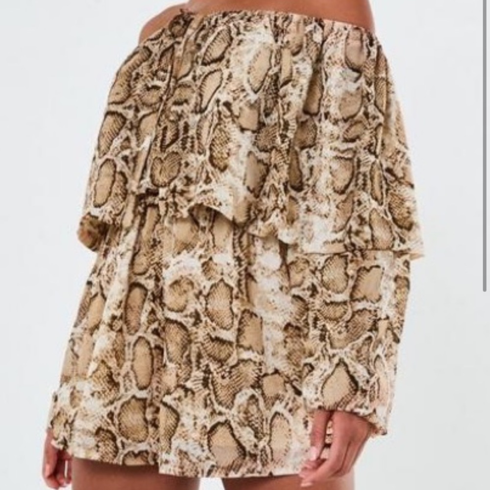 Snake print romper